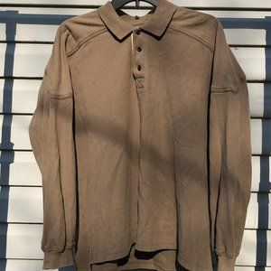 Men's Tan Woolrich Thick Long Sleeve Pullover